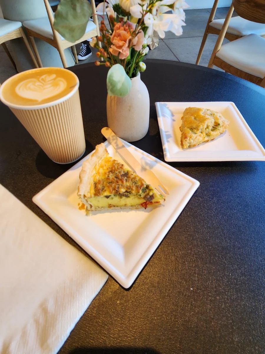 Veggie Quiche and Savory Scone