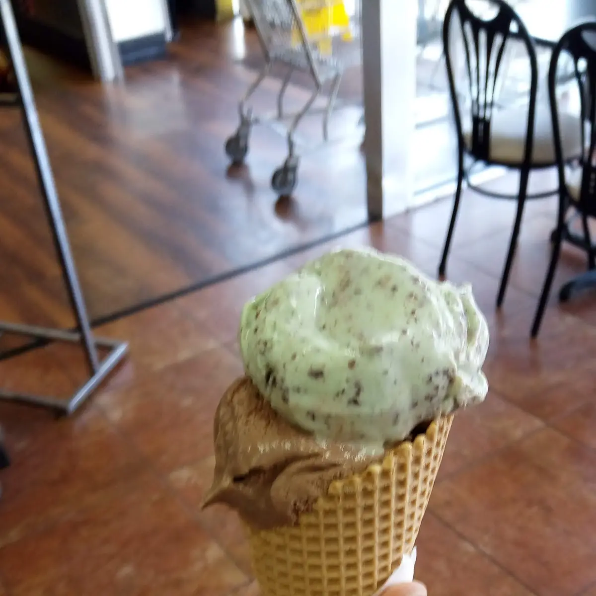 German Chocolate Ice Cream Cone