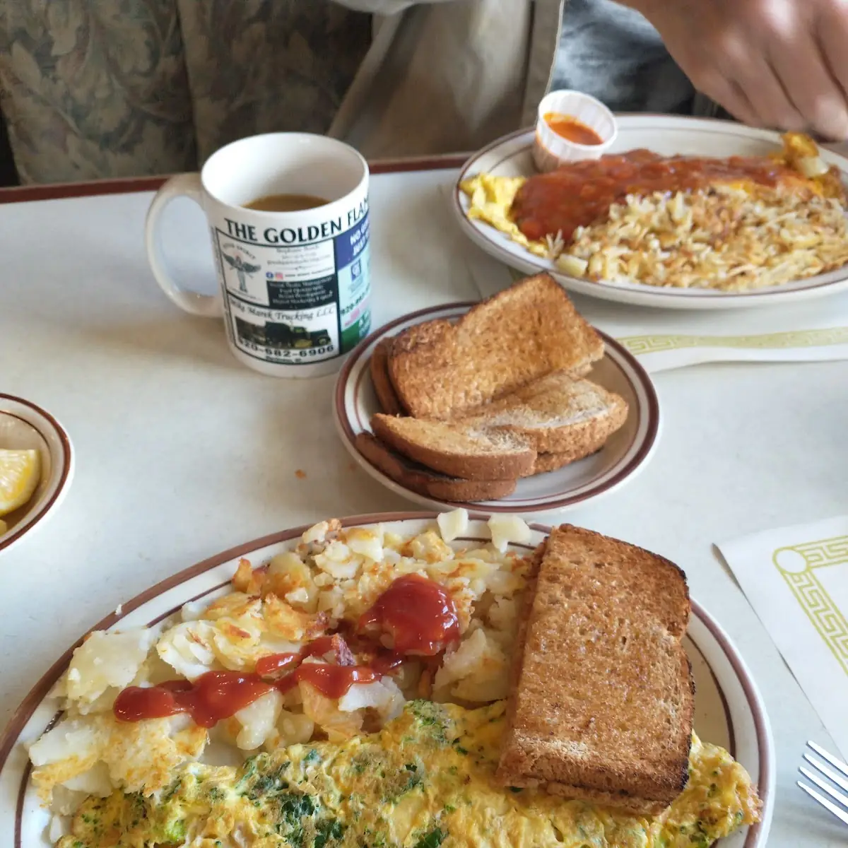 Broccoli Spinach Omelette