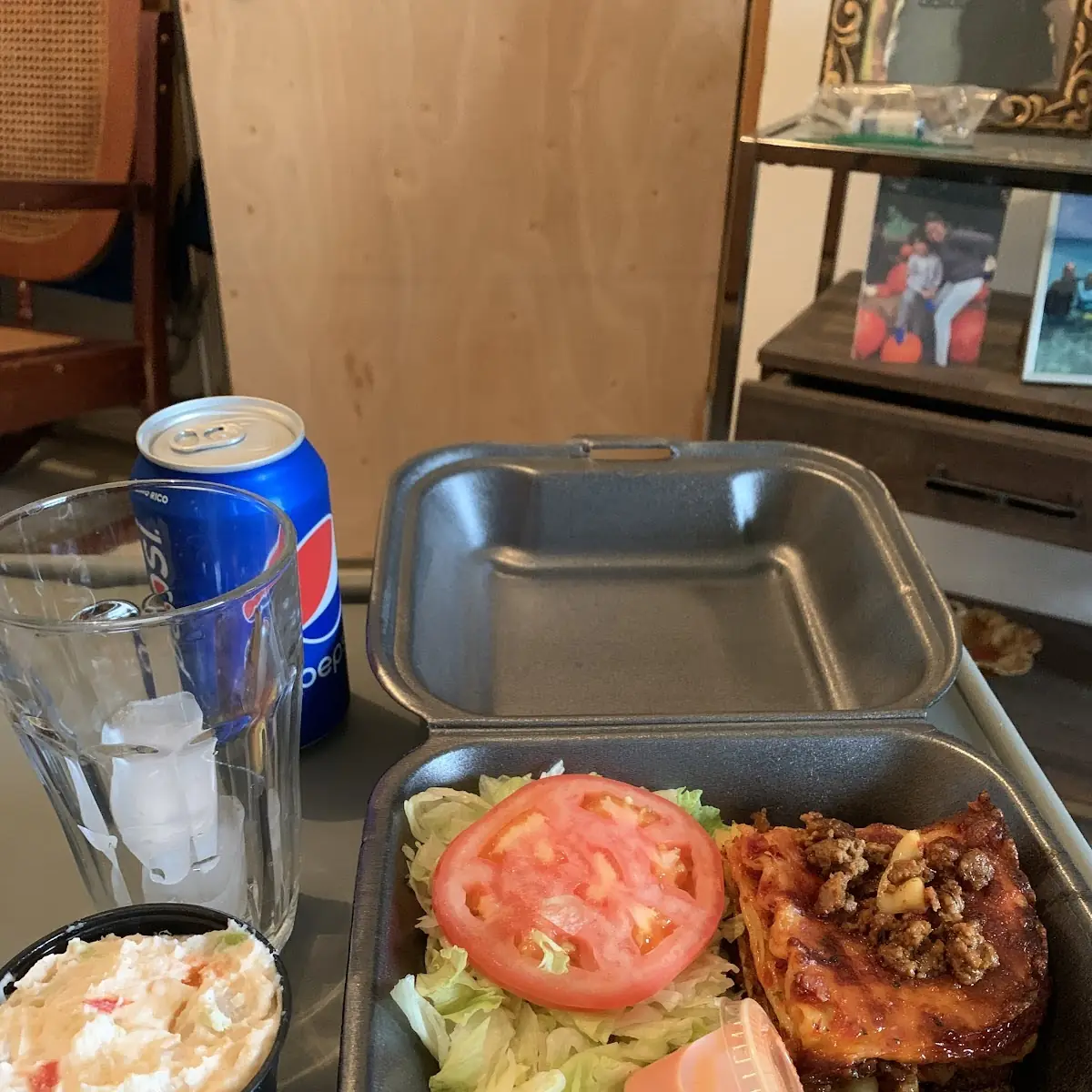 Lasagna and Salad