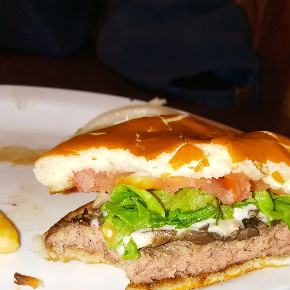 Mushroom Swiss Burger