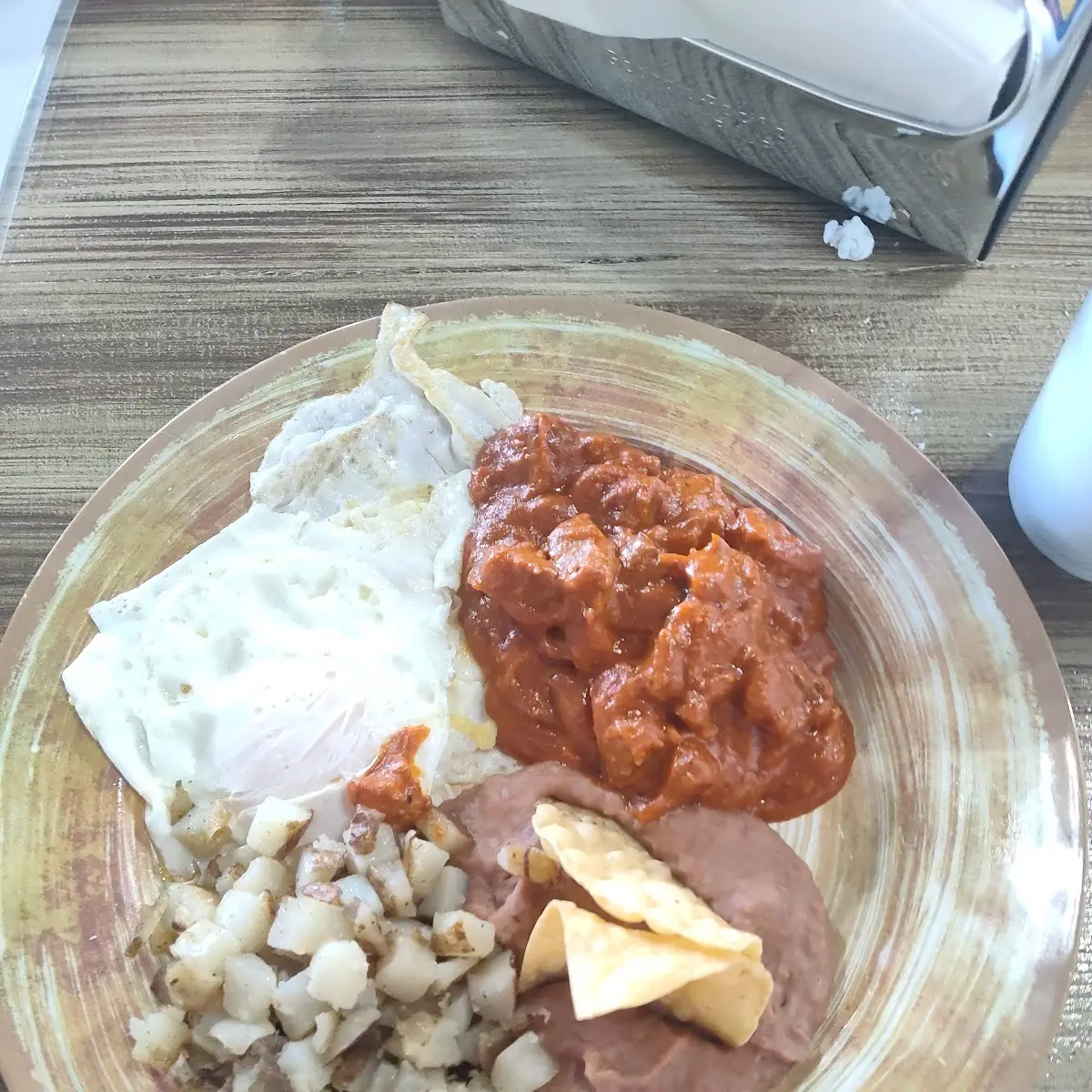 Choice Scrambled Eggs with Bacon, Chorizo, Sausage, Ham or Spam