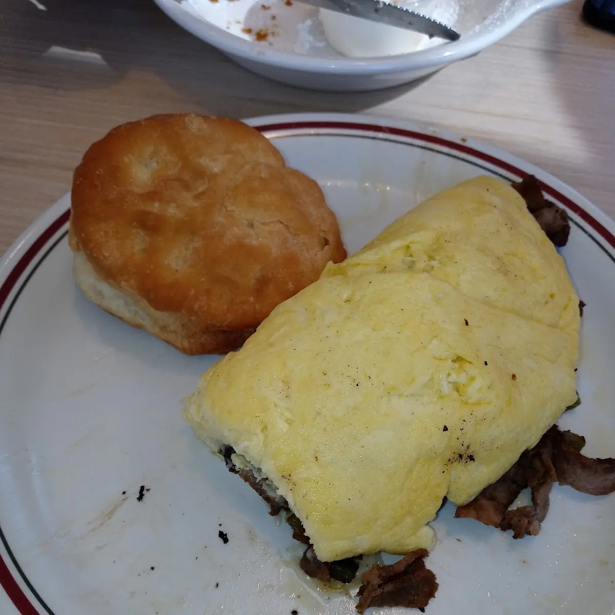 Prime Rib Tips Omelet