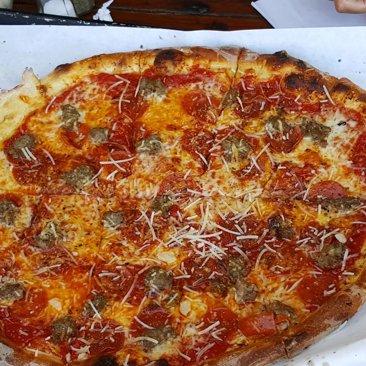 Pepperoni and Sausage Pizza