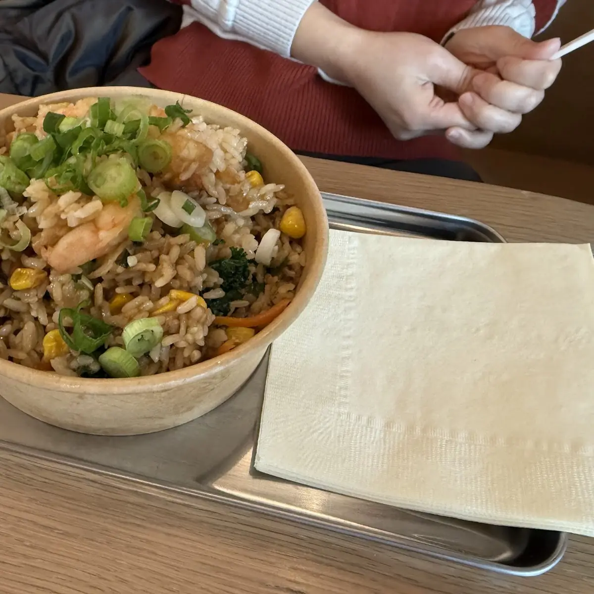 Black Garlic Soy Seafood Fried Rice