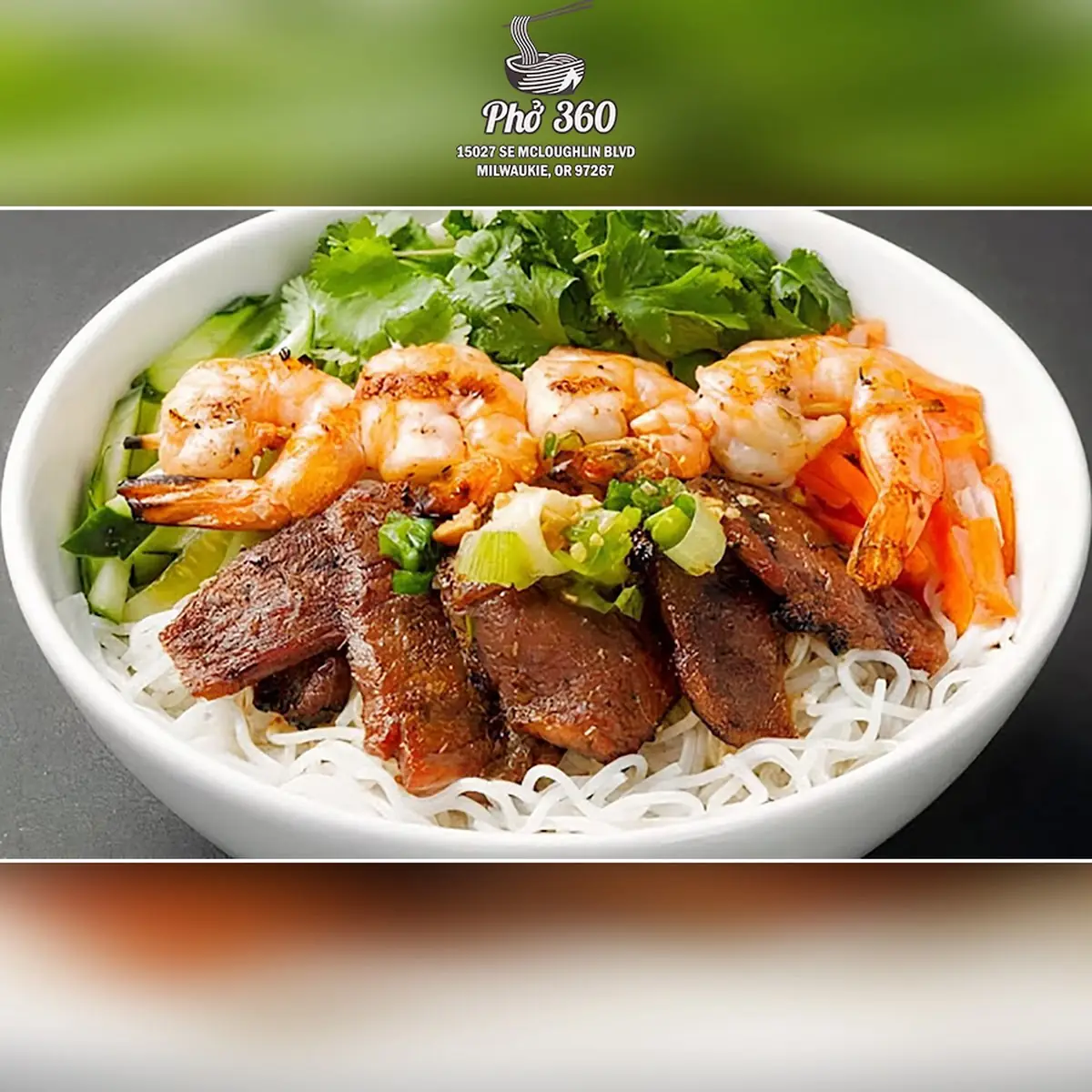 Bún Tôm Thịt Nướng
