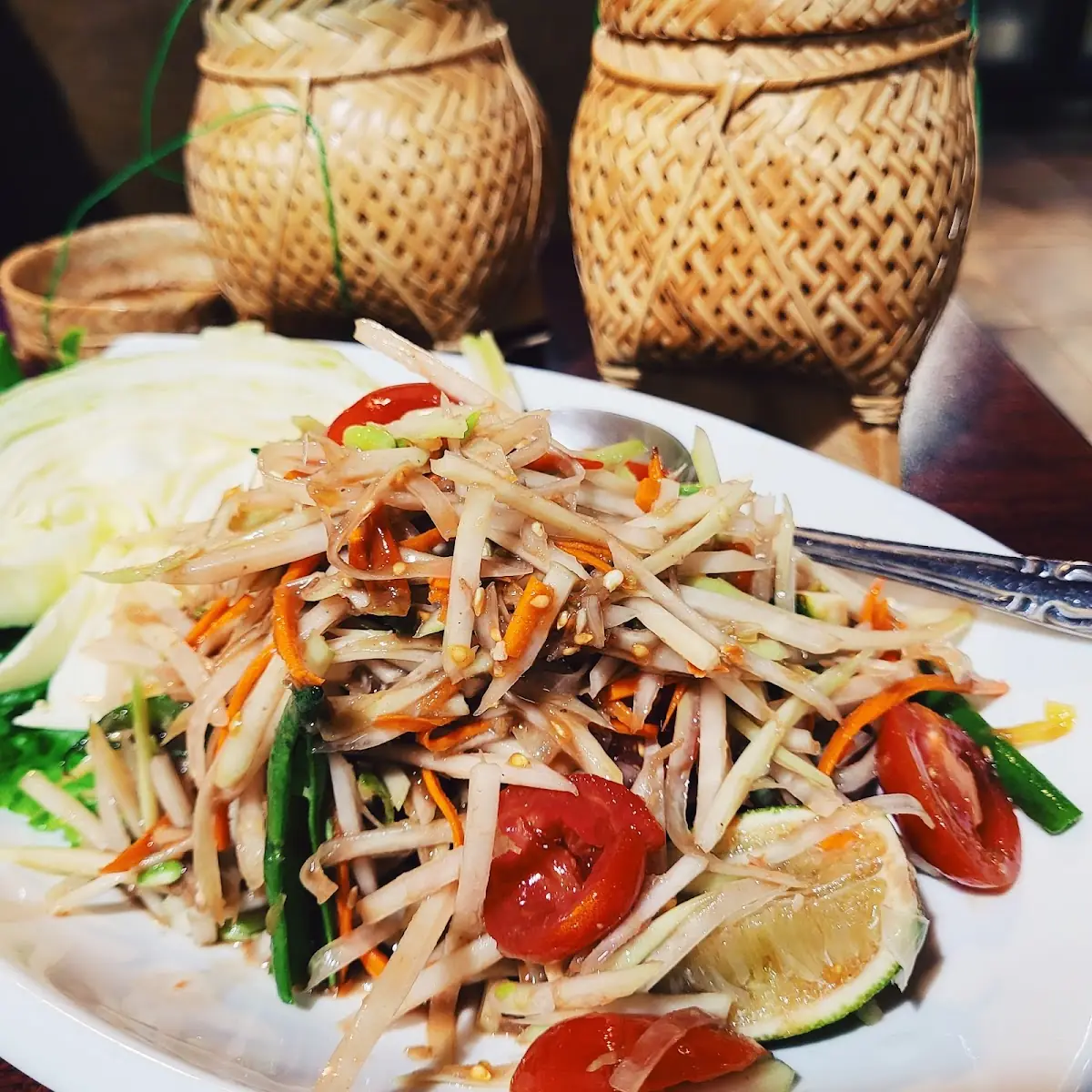 Spicy Green Papaya Salad