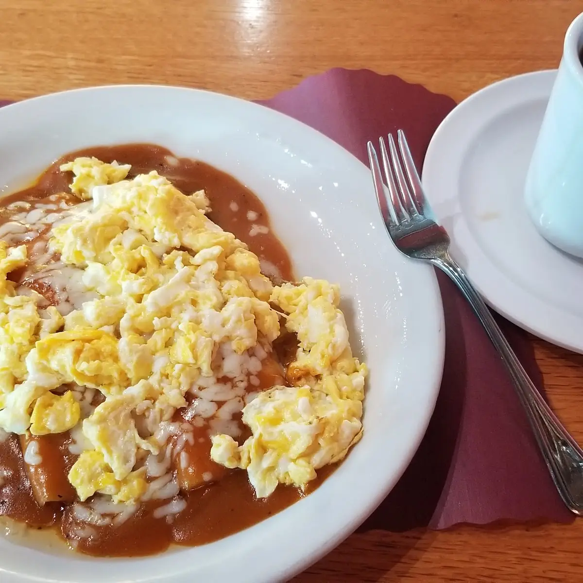 Cheese Enchiladas and Eggs Any Style