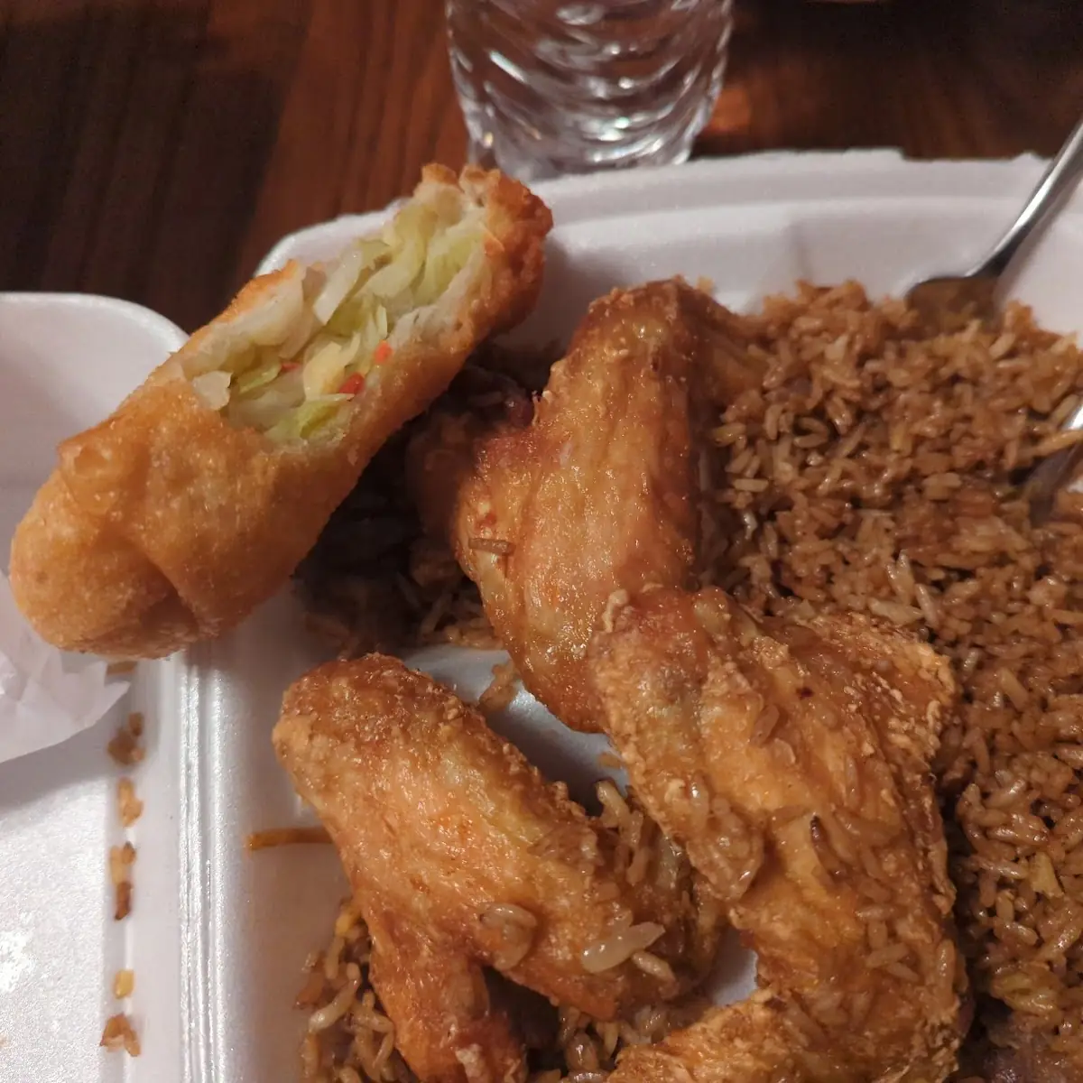 Fried Shrimp Egg Roll Chicken Fingers