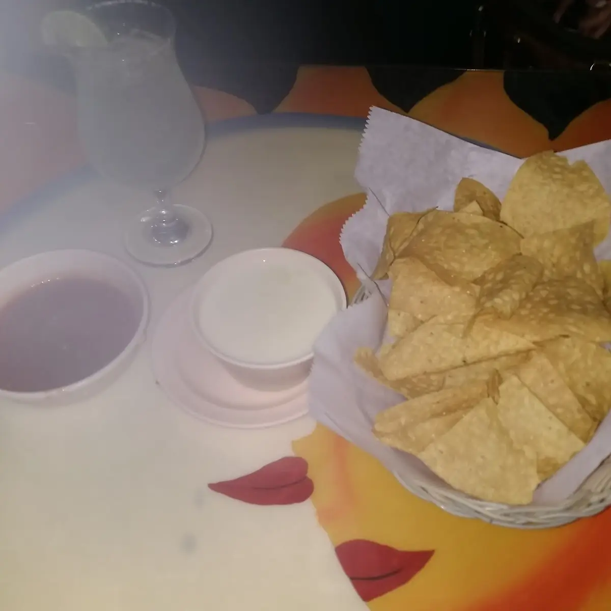 Nachos with White Cheese Dip