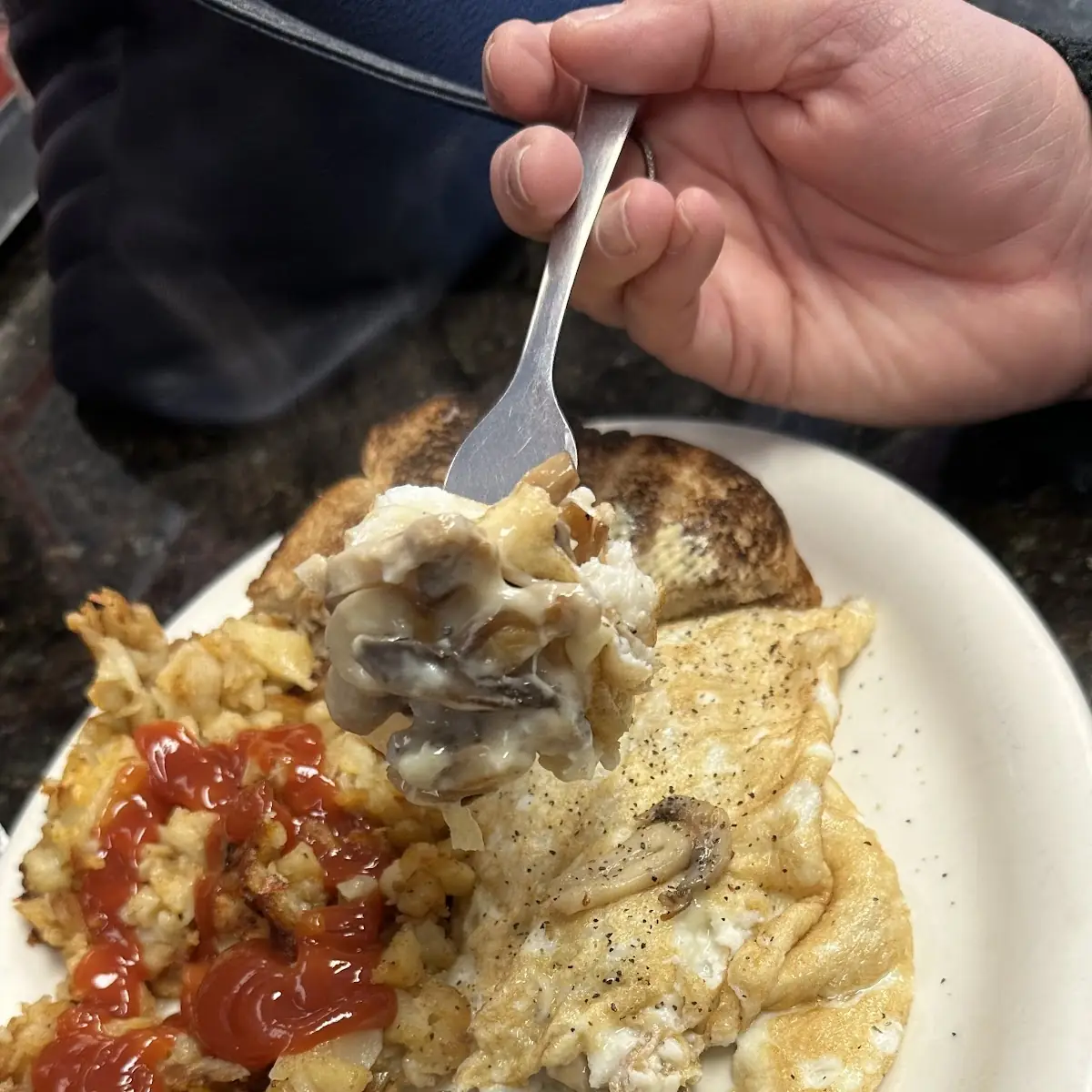 Egg White Omelette and Potatoes