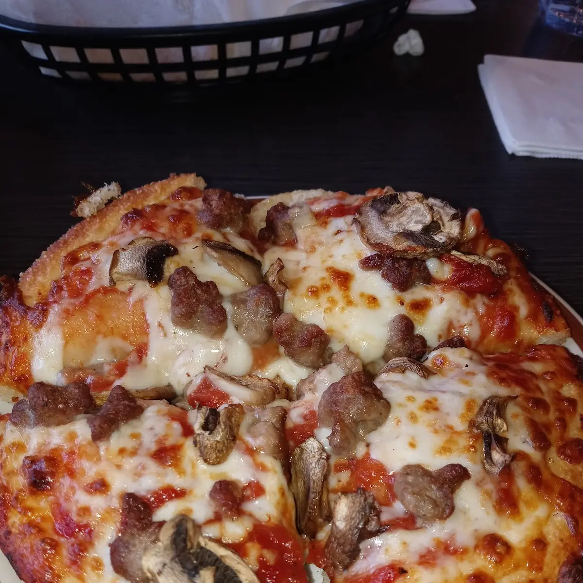 Personal Pizza Beef and Mushroom