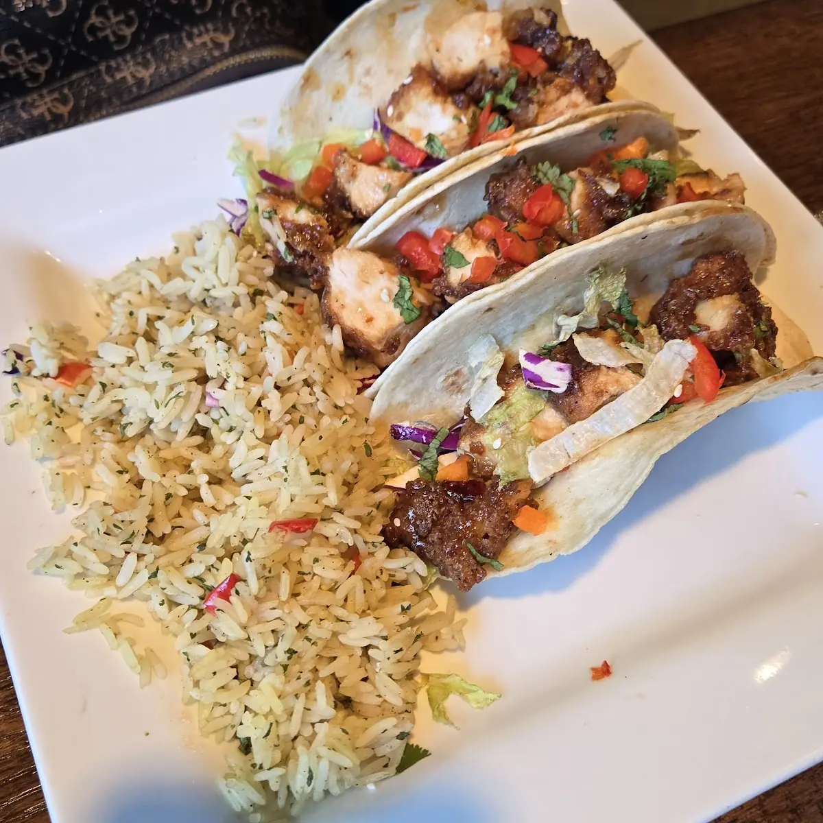 Sticky Chicken Tacos