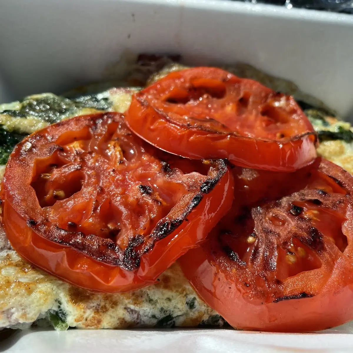 Egg White Spinach Omelet