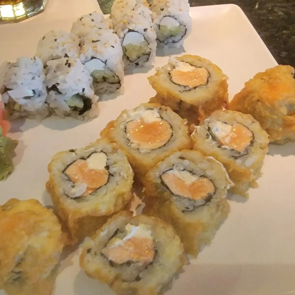 Salmon Cream Cheese Tempura Roll