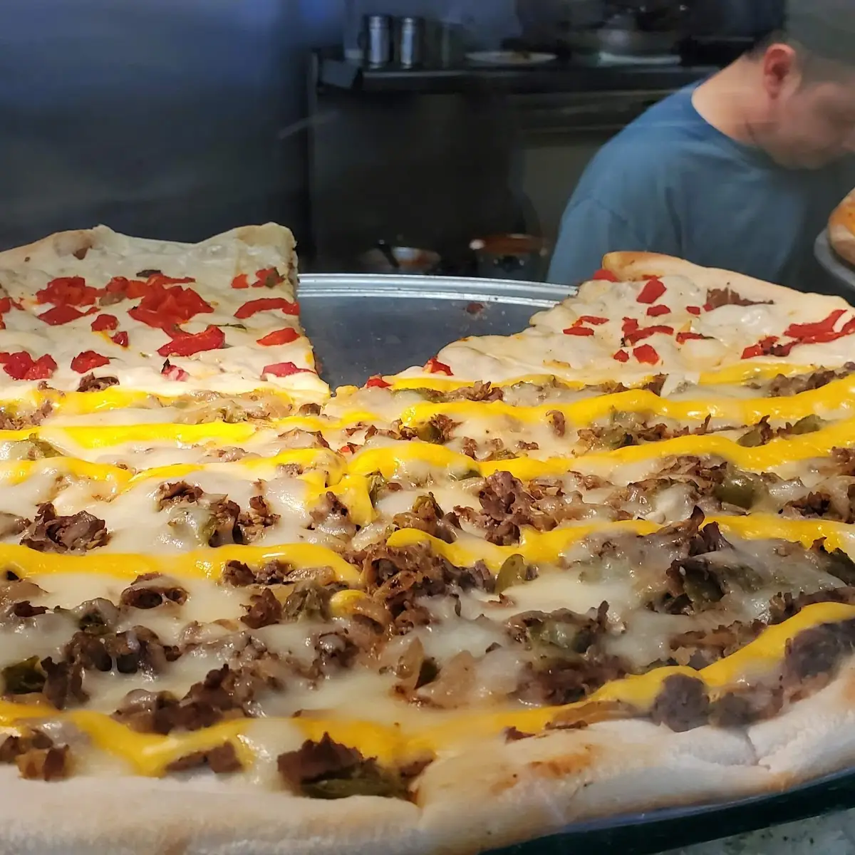 Cheesesteak Pizza