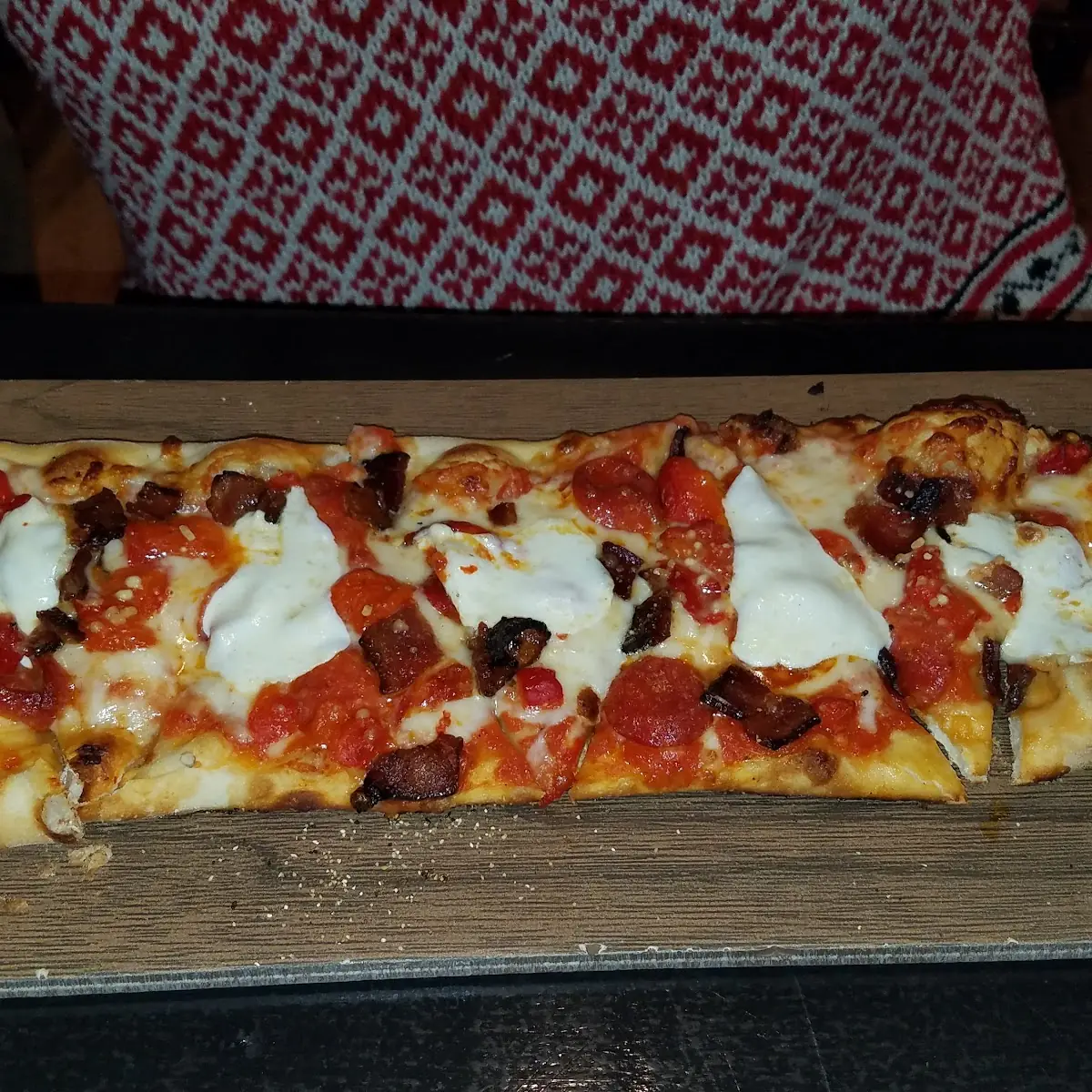 Personal Pepperoni with Bacon and Peppers