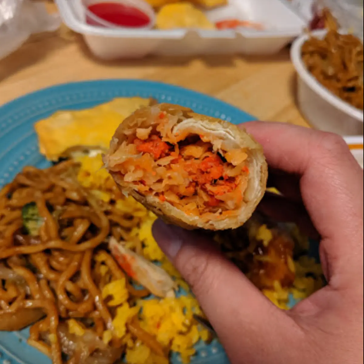 Chicken Wings & Egg Roll