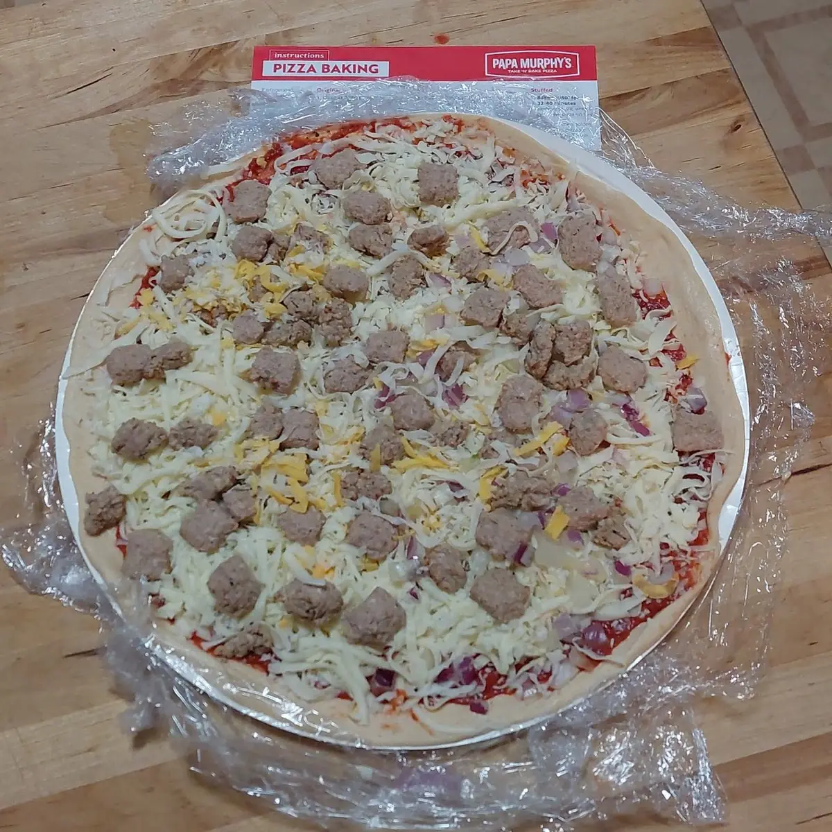 Double Sausage & Cheese on Thin Crust