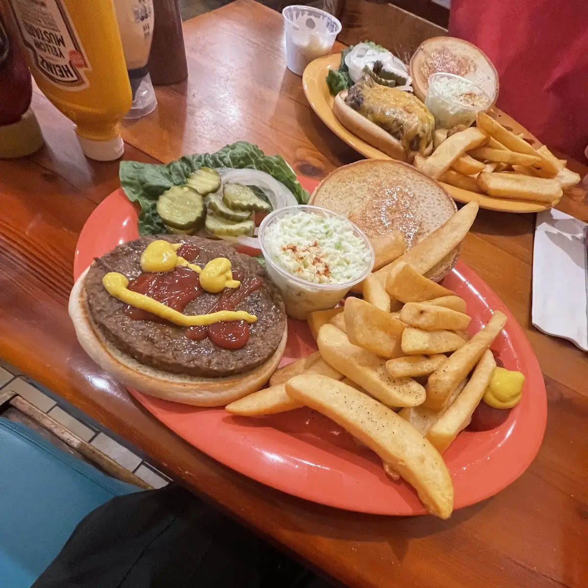 Black Bean Burger and Fries