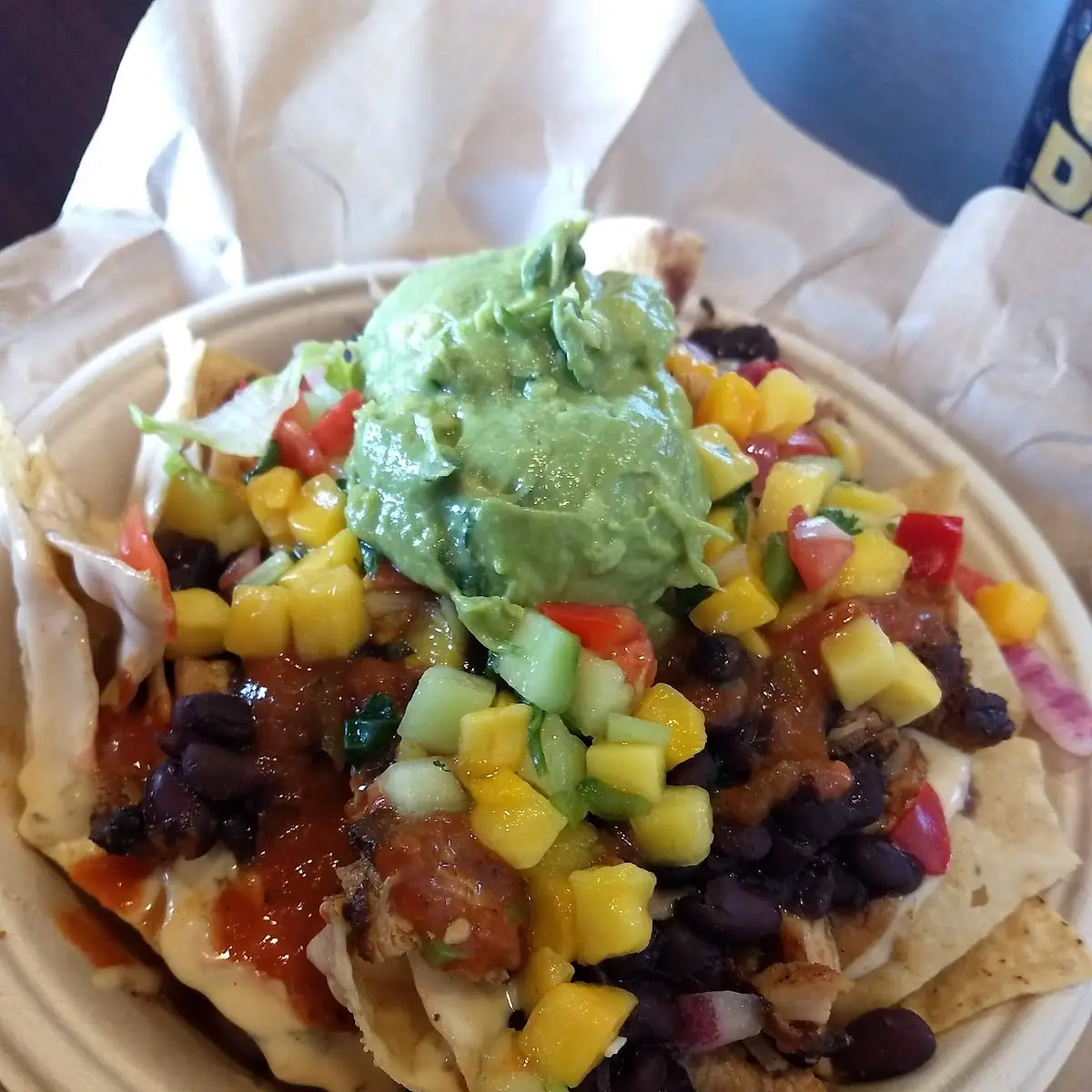 Chicken Nachos with Mango Salsa