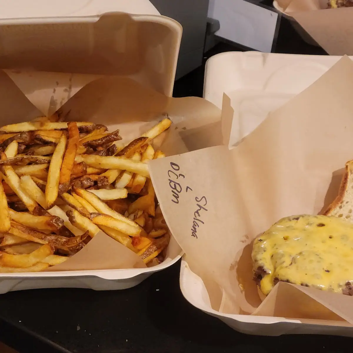 Double Cheeseburger and Fries