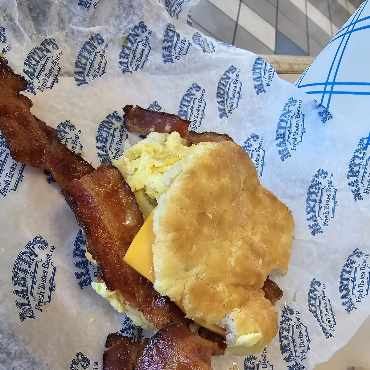 Bacon Egg and Cheese Biscuit