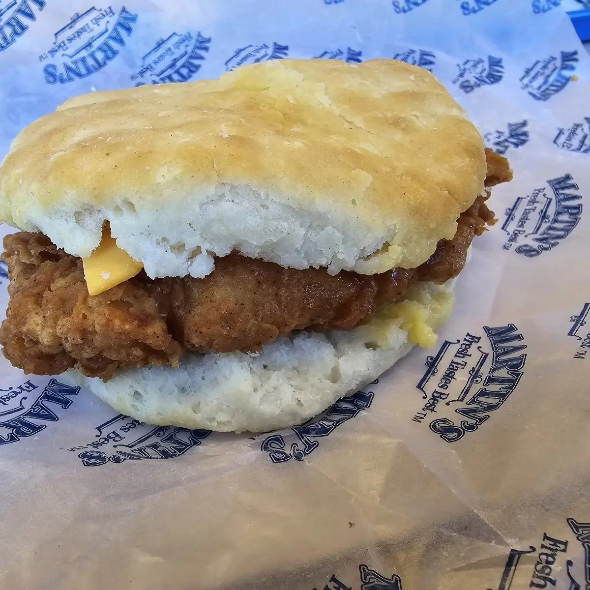 Chicken and Cheese Biscuit