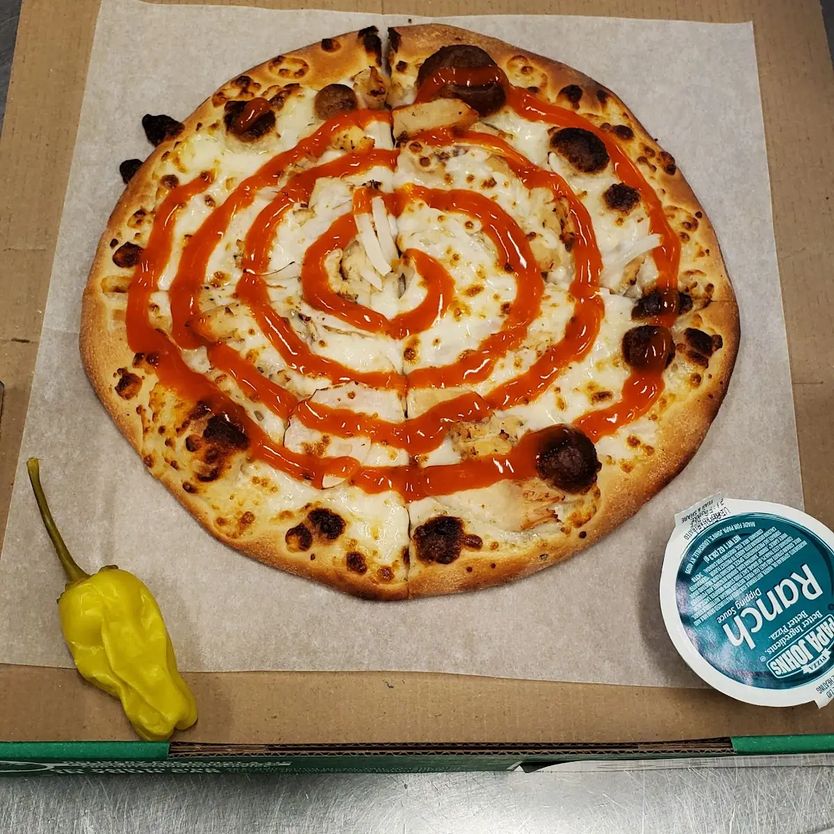 Buffalo Chicken Papadia