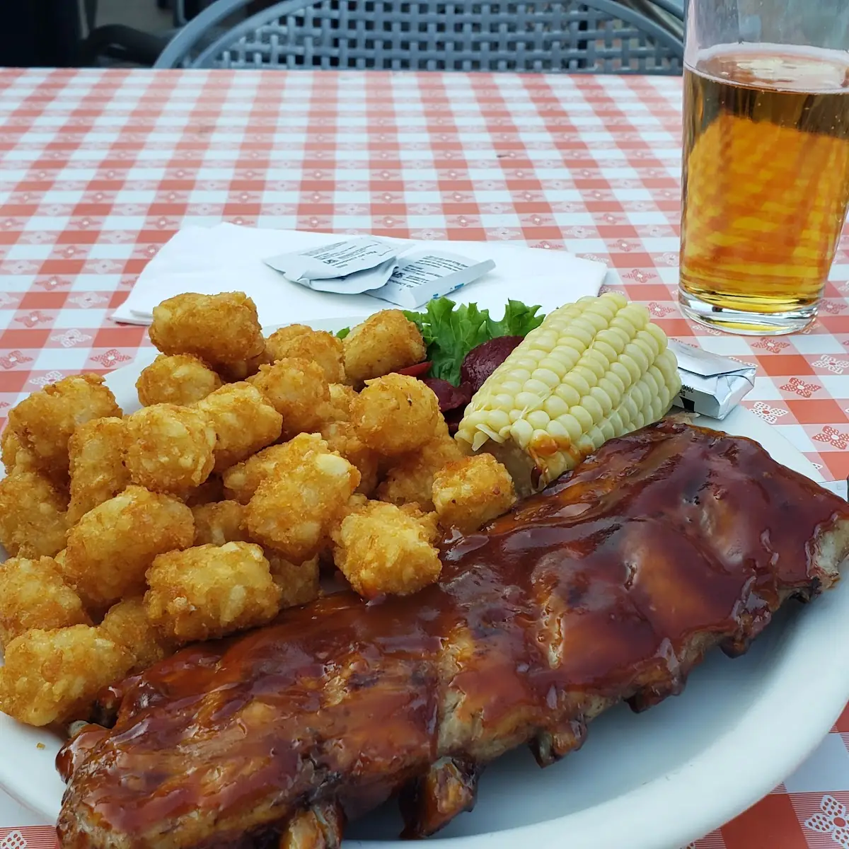 Baby Back Ribs and Tater Tots