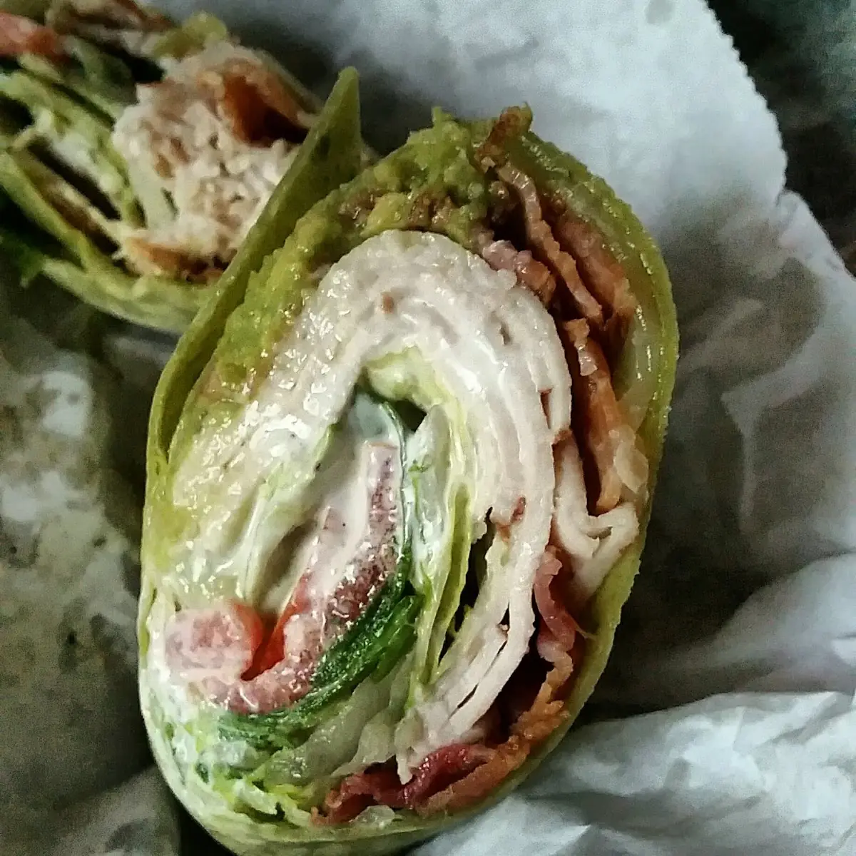 Turkey Bacon Guacamole Wraps