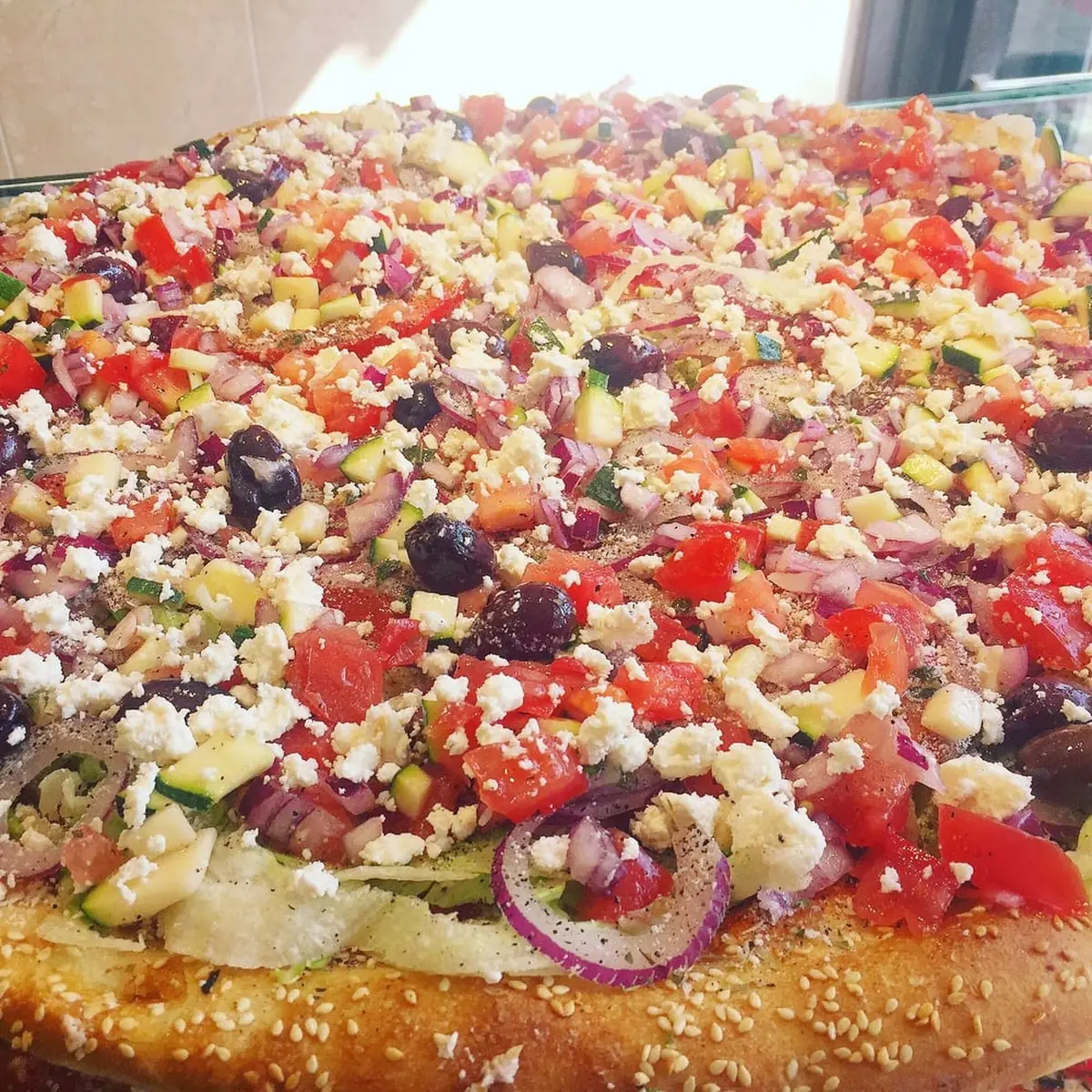 A Greek Specialty Pizza