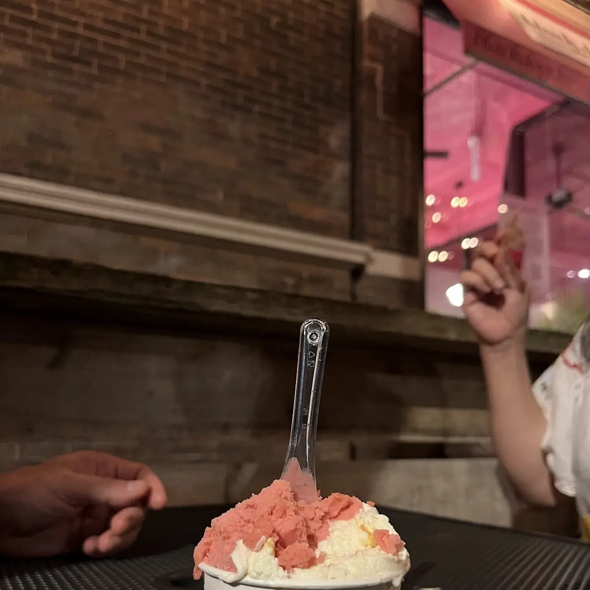 Raspberry and Vanilla Ice Cream
