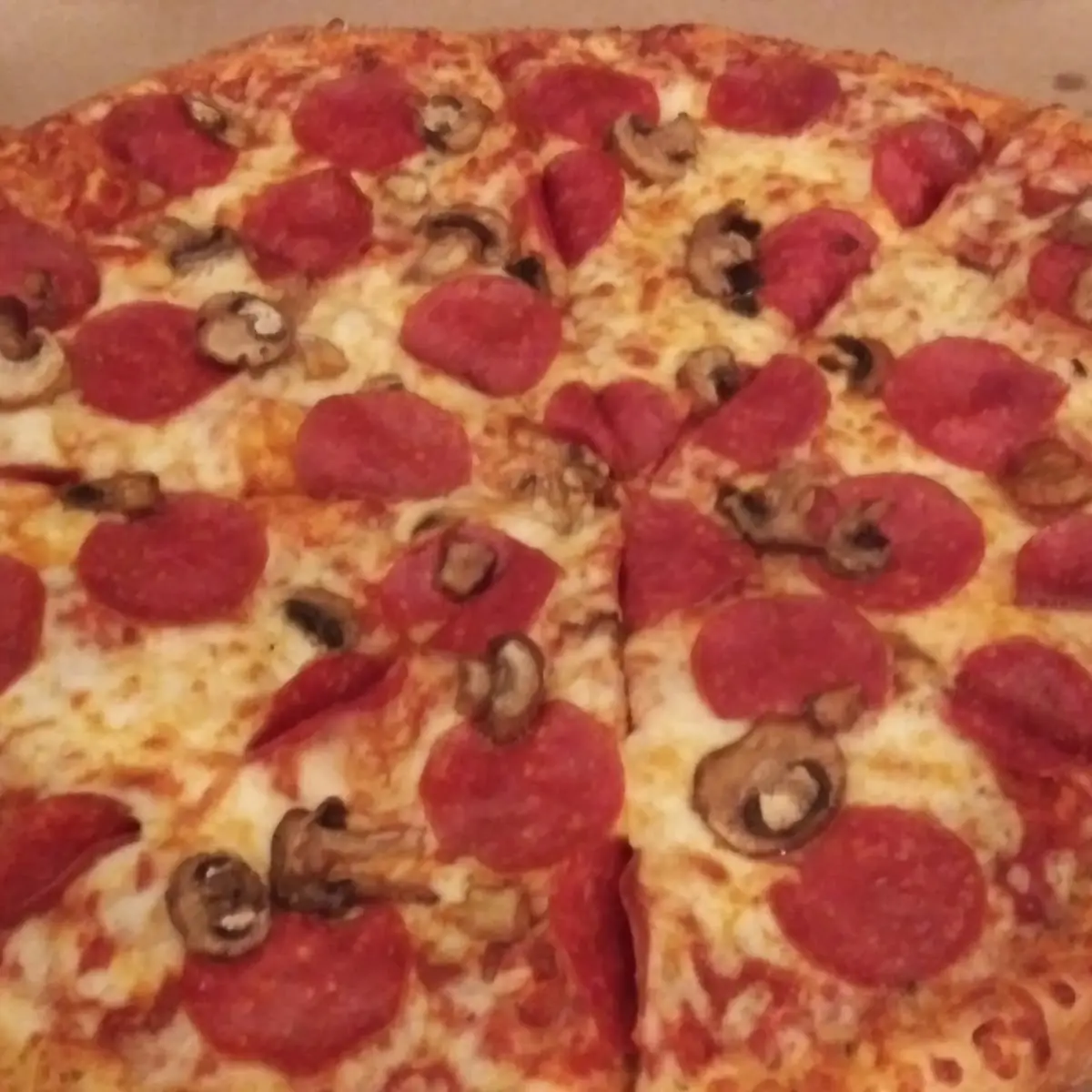 Pepperoni and Mushroom Pizza