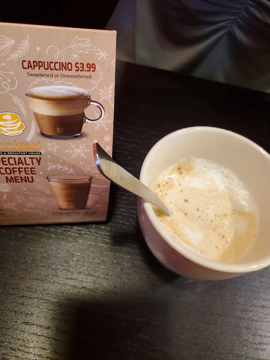 Cappuccino, Stacked Pancake & Breakfast House