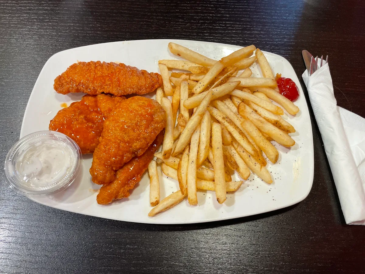 Chicken Fingers, Stacked Pancake & Breakfast House