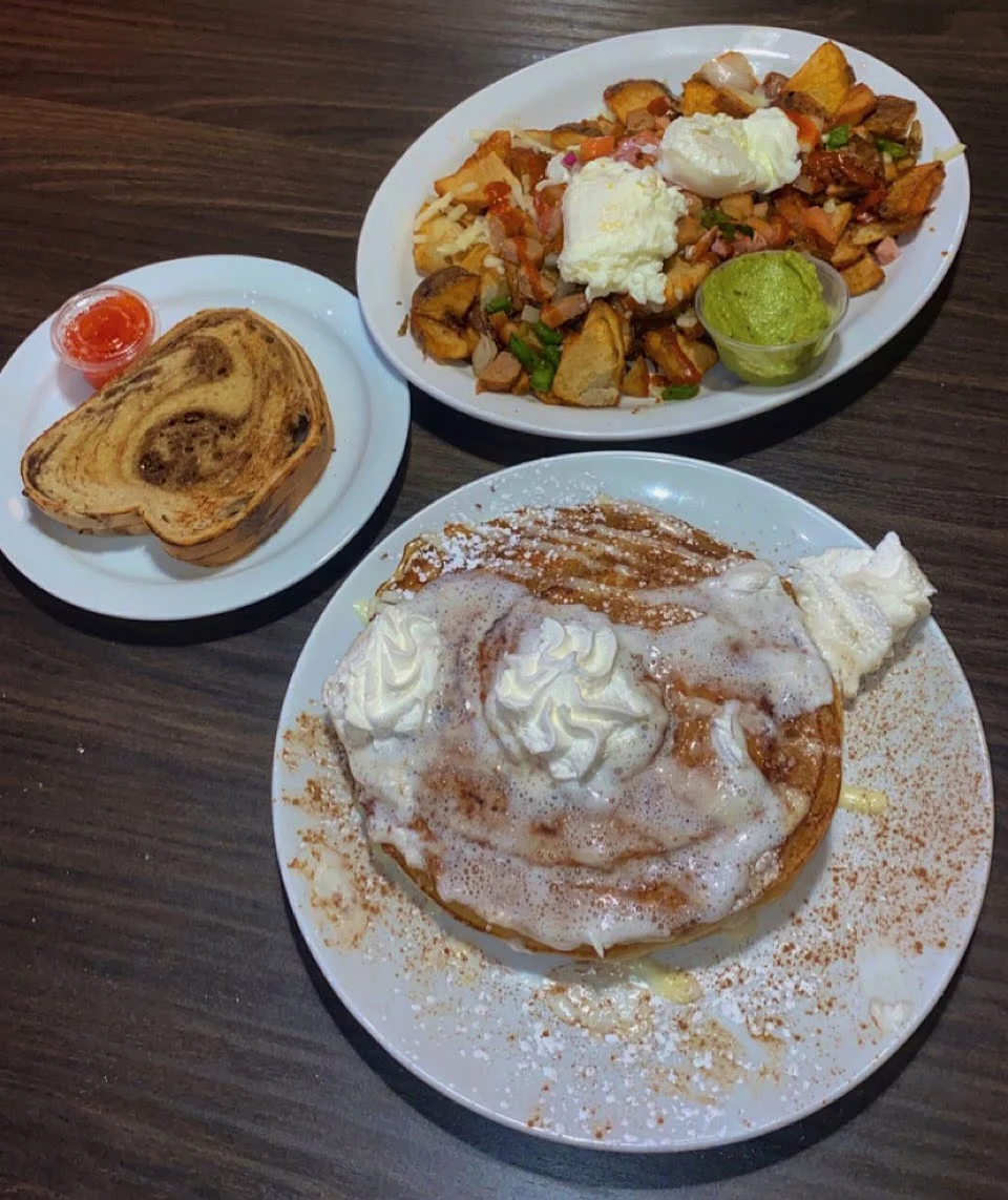 Mexican Hash, Stacked Pancake & Breakfast House