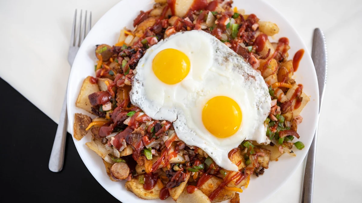 Omelettes & Hashes, Stacked Pancake & Breakfast House