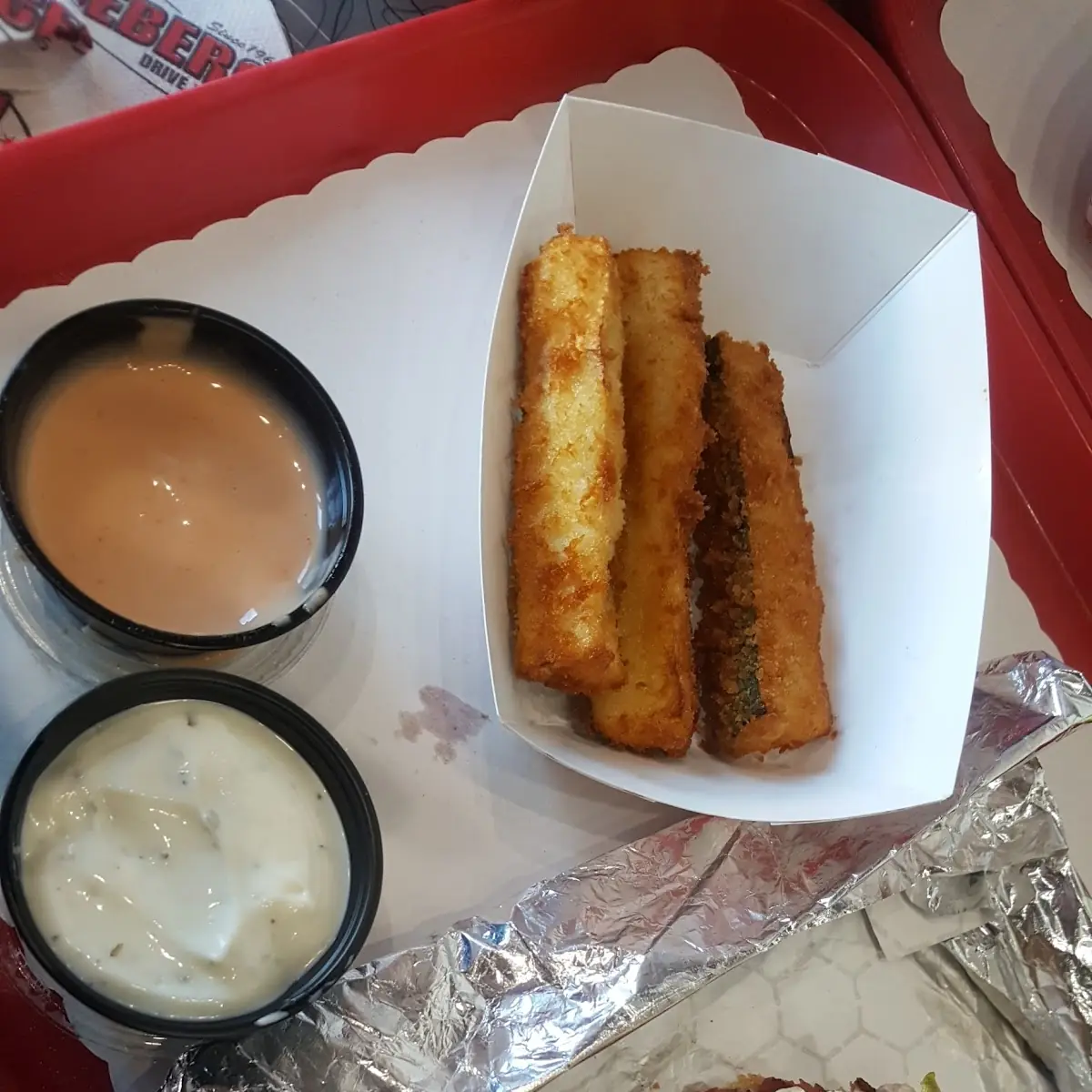 Pastrami Burger Fried Zucchini Sticks