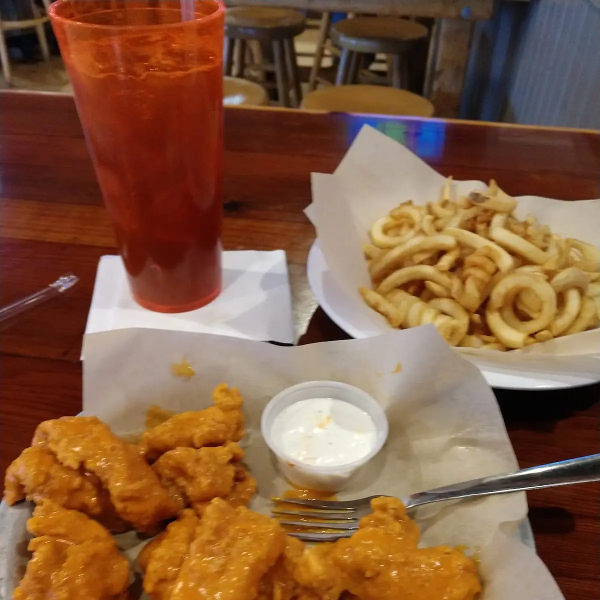 Boneless Wings in Hot Sauce