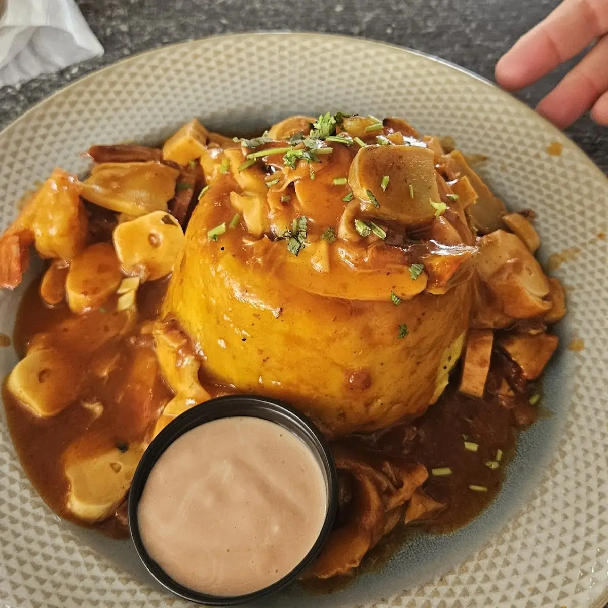 Mofongo Relleno de Mariscos