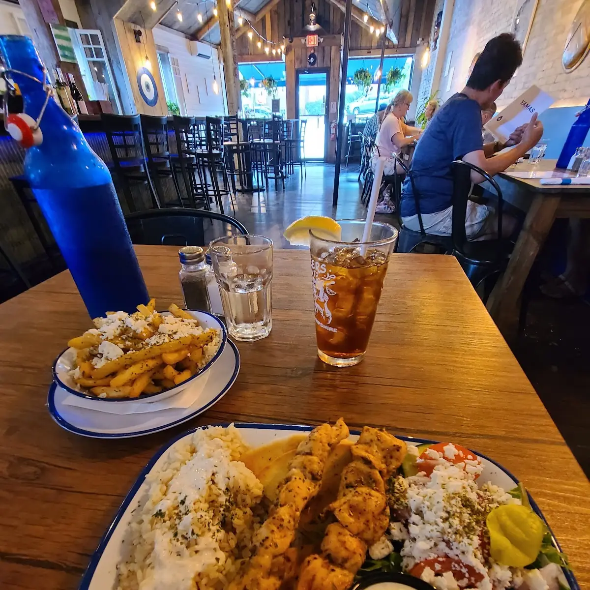 Chicken Souvlaki Platter