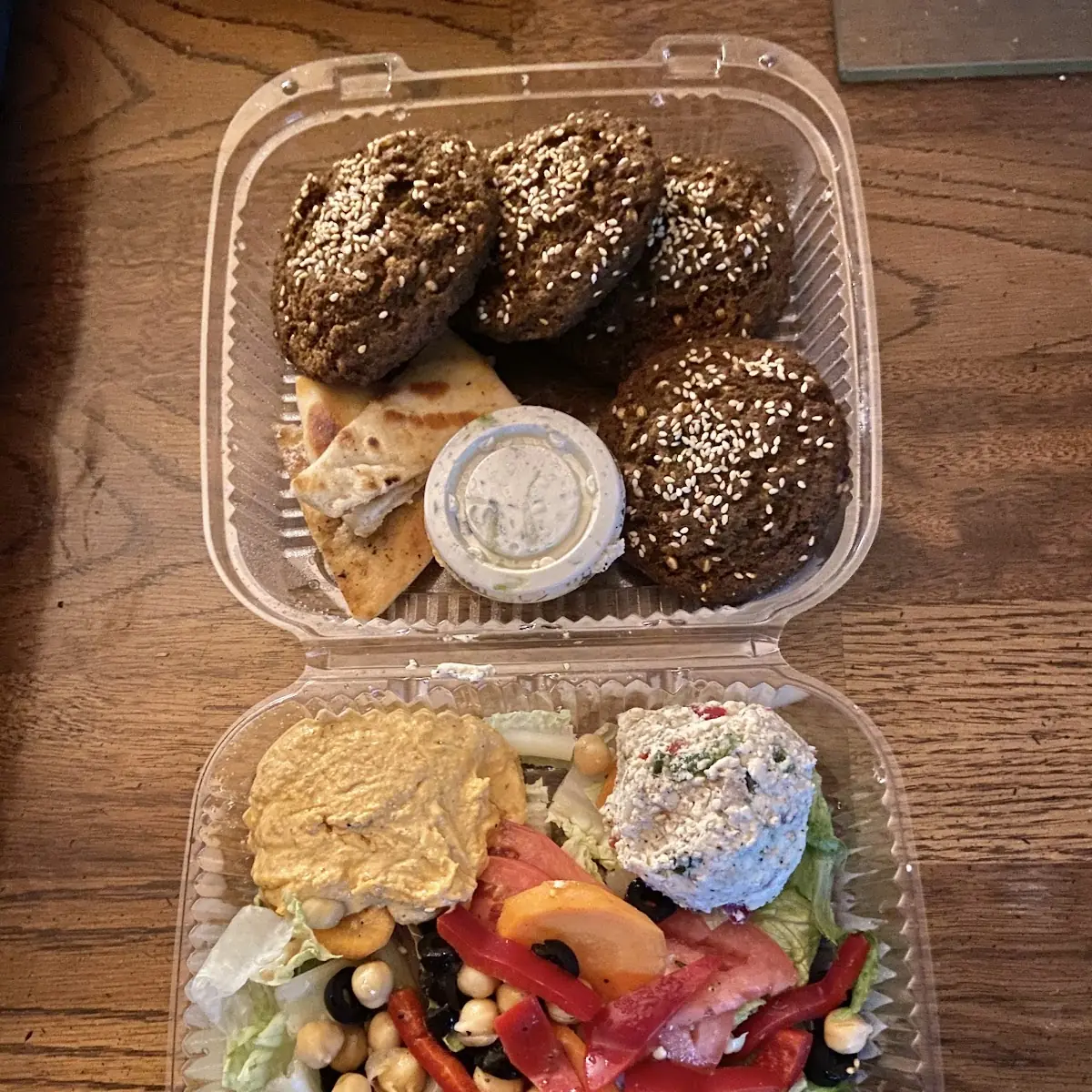 Salad Hummus Pita Bread