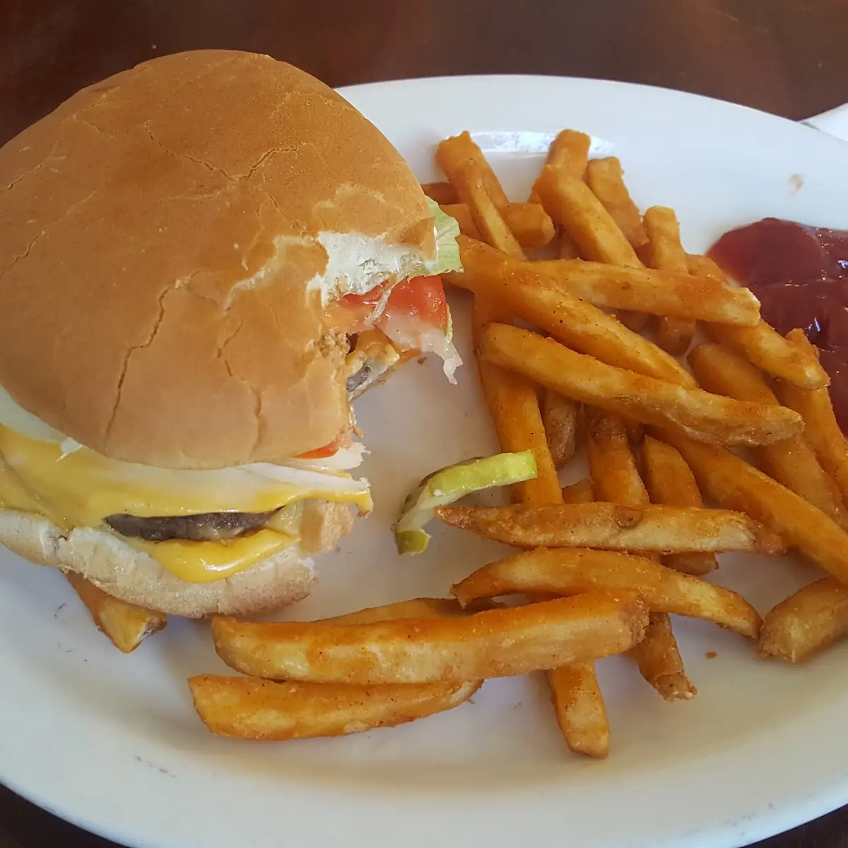 Double Cheeseburger and Fries