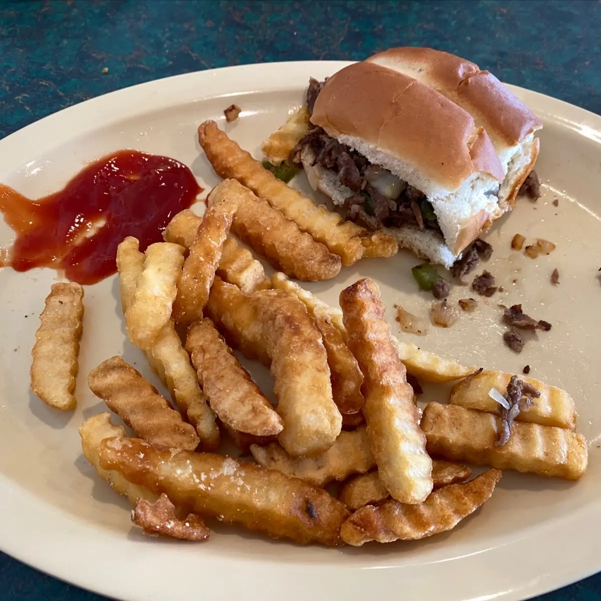 Philly Cheese Steak with Fries