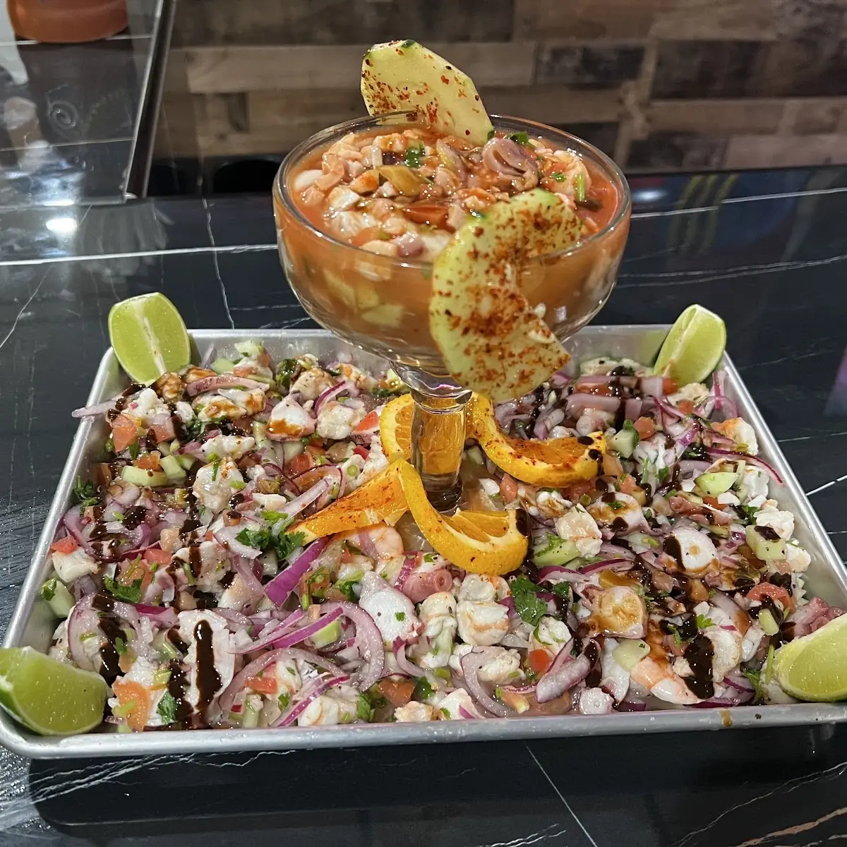 Seafood Ceviche with Avocado Slices