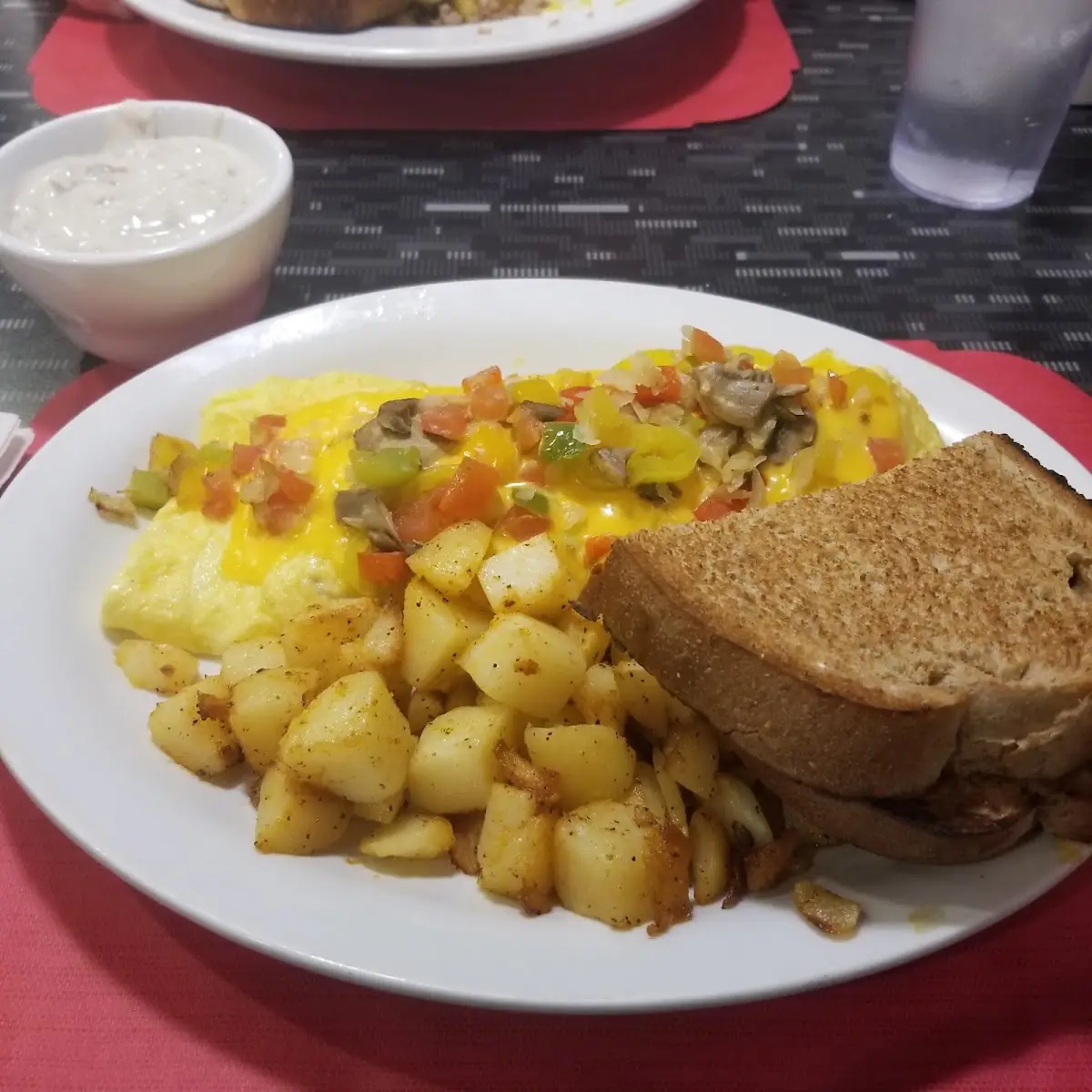 Veggie Omelette Hash Browns
