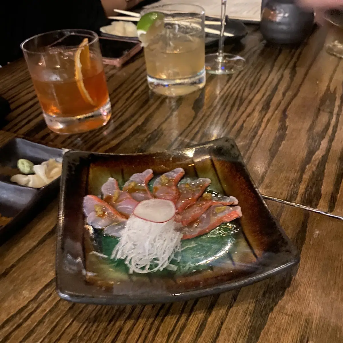 Red Snapper Sashimi Appetizer