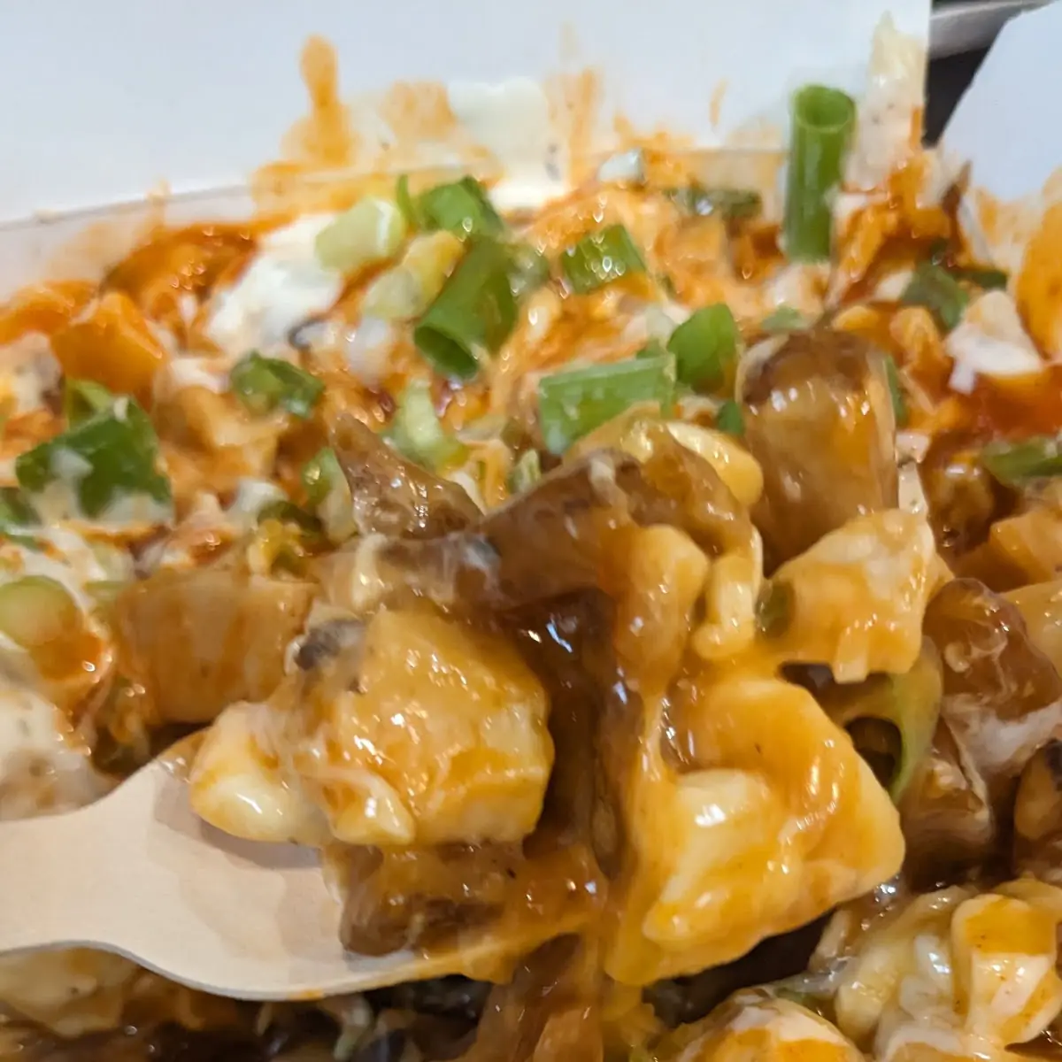 Grilled Chicken Buffalo Poutine, Smoke's Poutinerie Windsor