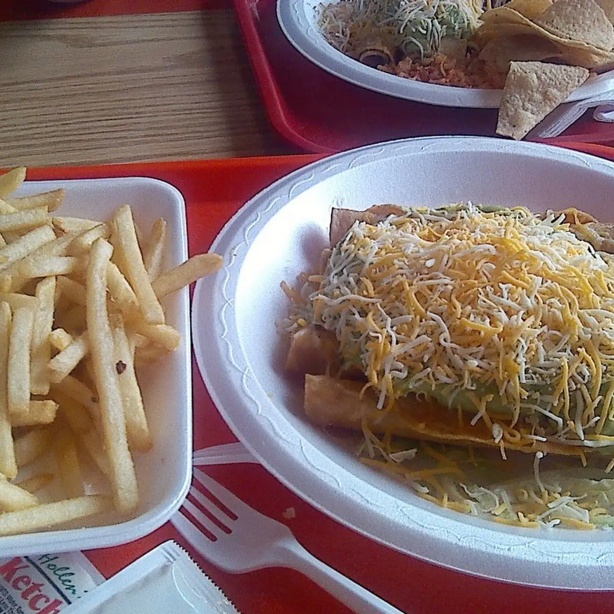 Rolled Beef Taco w Guacamole & Cheese